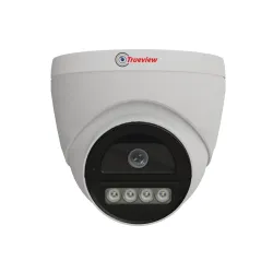 Trueview 2MP Dual Light HD Dome Wired CCTV Camera with Built-in Mic | Works with DVR (TVI/AHD/CVI/CVBS) | All Time Color Vision, 3.6mm Lens, 20M IR, 15M White LED | H.265 Compression
