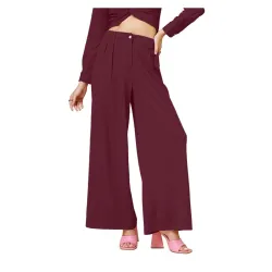 Women's Val Wide Leg Women Trouser | Pants for Womans | Korean Pant for Woman | Formal Pant for Woman | Flared, Baggy, and Loose for Girls