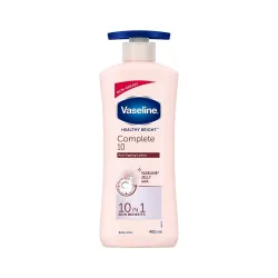 Vaseline Healthy Bright Complete 10 Body Lotion, Anti- Ageing Lotion With Vitamin B3, Aha, Pro-Retinol, 400 ml