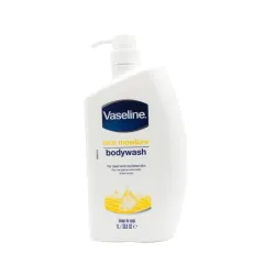 Vaseline Total Moisture Body Wash Pump Bottle for Healthy, Fresh Skin, Washes Away Dirt & Impurities, Fights Skin Dryness, Easy to Rinse, Gentle Body Cleanser for Nourished & Smooth Skin, 1L