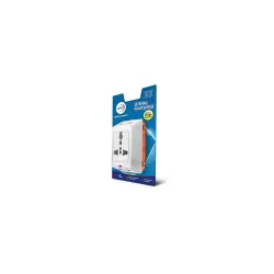 Wipro 3 Way Multiplug Adaptor with 1 Universal Socket | Inbuilt Surge Protection & Power Supply Indicator | Compact & Light Weight | 6Amp Multiplug Socket for Home, Office | Pack of 1 (White)