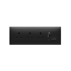 Wipro Northwest (Nowa) Switch Combo of 8M Plate + 1M 16A Switch + USB Charger + 6A 3Pin Socket x3, Silver Grey (Kit 13)