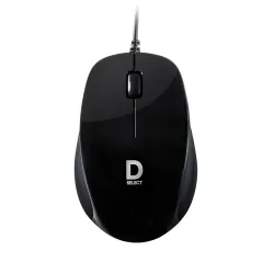 Wired Mouse DS112-Black with USB Type C Connector, 1200DPi, Lightweight | Marketed by Dell