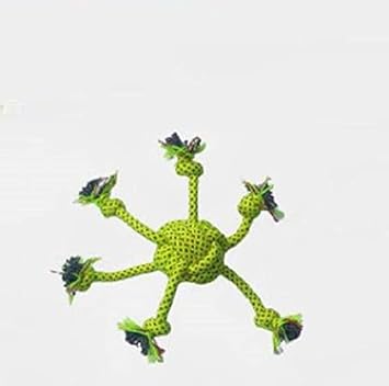 Dogista Durable Crazy Ball Small Knotted Cotton Rope Toys for Teeth Cleaning and Chewing, Small & Medium Dog / Cat / Puppy