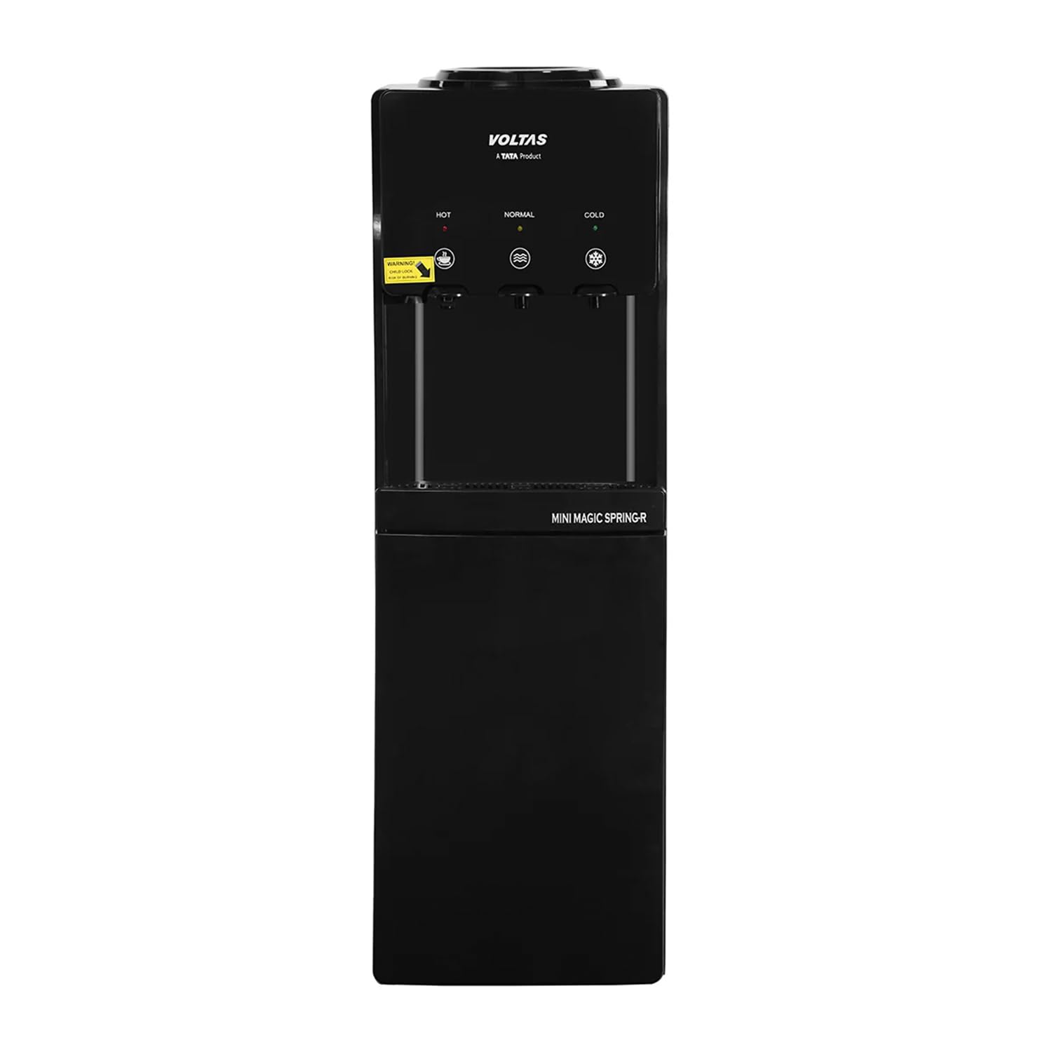 Voltas Floor Mounted Water Dispenser with Cooling Cabinet (Spring RV+, 3 Modes, Black)