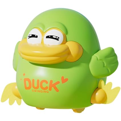 ACROWN Cute Animal Toys for Kids Sensory Worm Animal Wind up Colorful Toy Insect Figurines for Boys and Girls Multicolor Animals Toys Pack of 1 (Swing Duck)