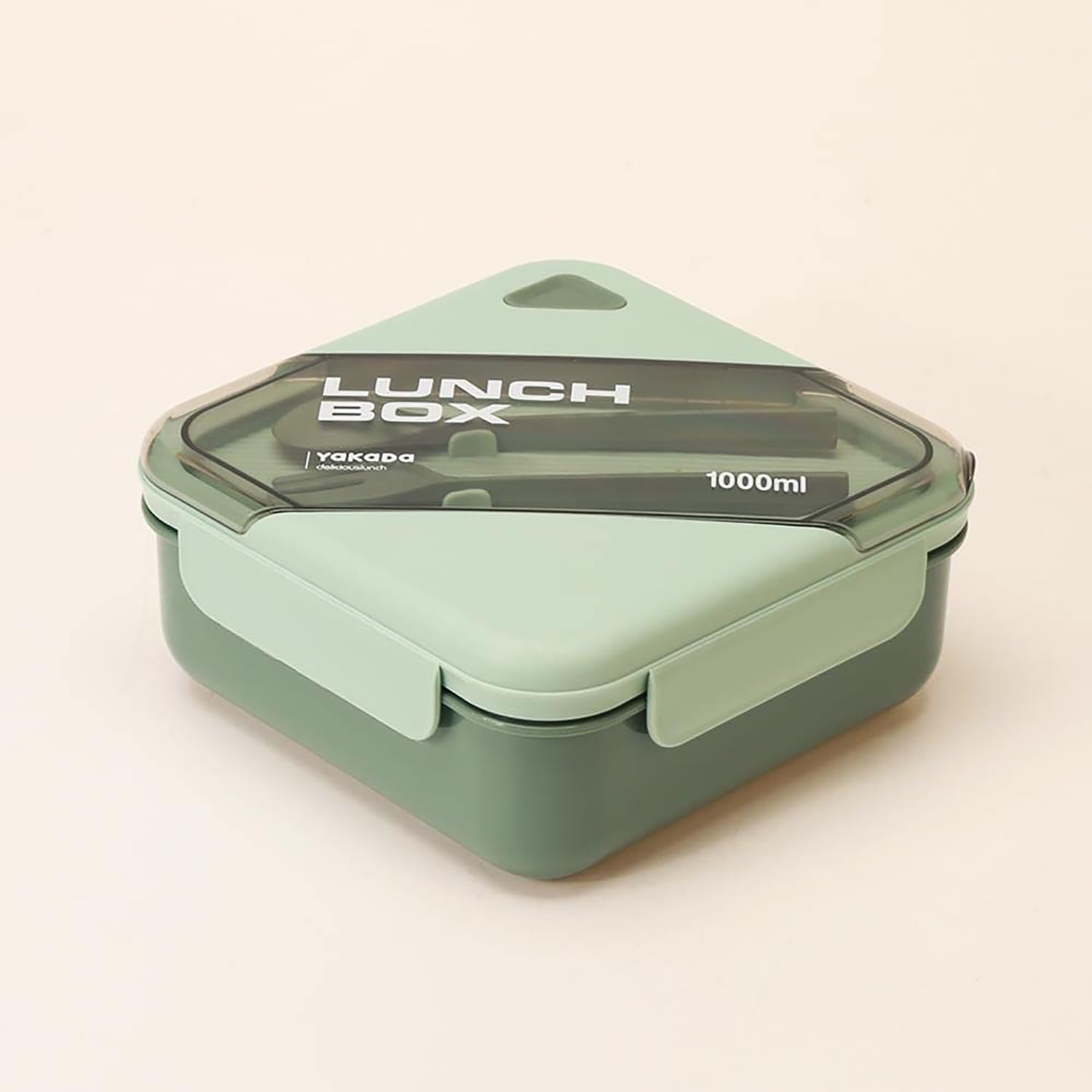 Urbane Home Insulated Lunch Box For Kids & Adults|Premium Food-Grade PP Plastic|Leakproof & Spill Proof|Dishwasher & Microwave Safe Lunch Box|1000 ML|HX0044281|Green