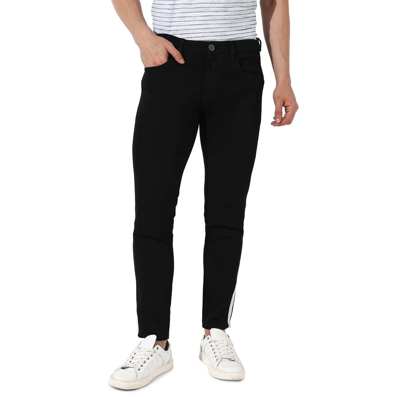 Campus Sutra Men's Regular Fit Mid Rise Jeans