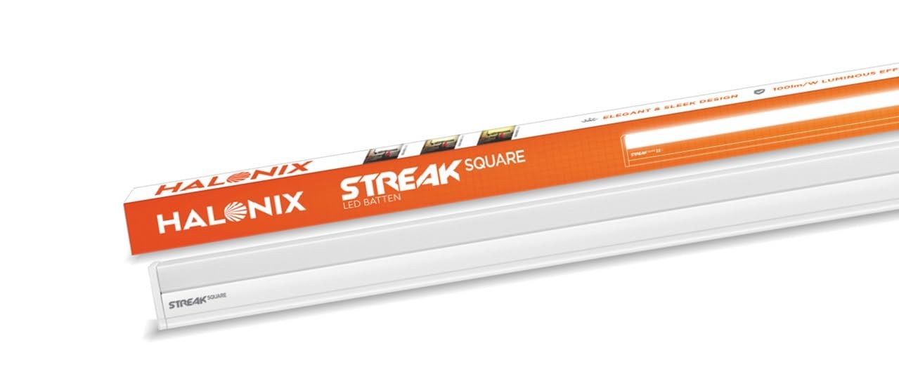 Halonix 22W LED Batten / Led Tubelight | 4-ft Tubelight for Living Room & Bedroom | Cool Day Light | Pack 1