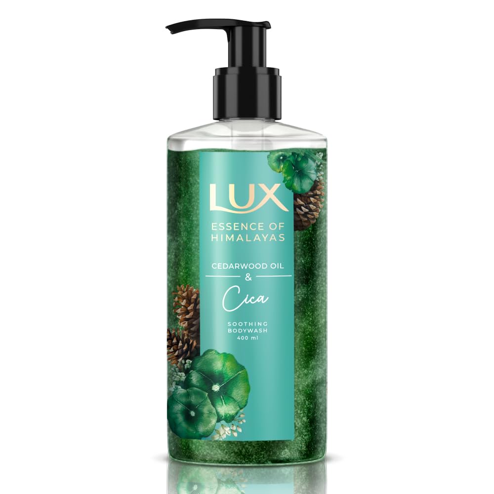 Lux Essence of Himalayas | Cedarwood Oil & Cica |100% Natural himalayan oil | Soothing Body Wash 400 ml