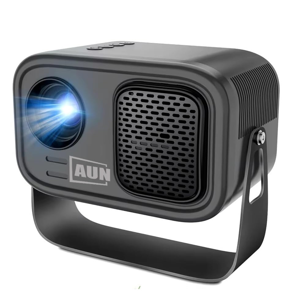 AUN Q1 Max Free Style 270° Rotatable Smart Projector for Home 4K & 1080p Support, 9000L Android 11 WiFi Bluetooth 720p Native YouTube Netflix PrimeVideo Hotstar 150' Max Display