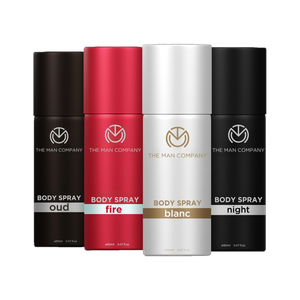 THE MAN COMPANY Blanc, Fire, Night & Oud Deodorant Set | Long-Lasting Freshness Deodorant Spray - For Men & Women -