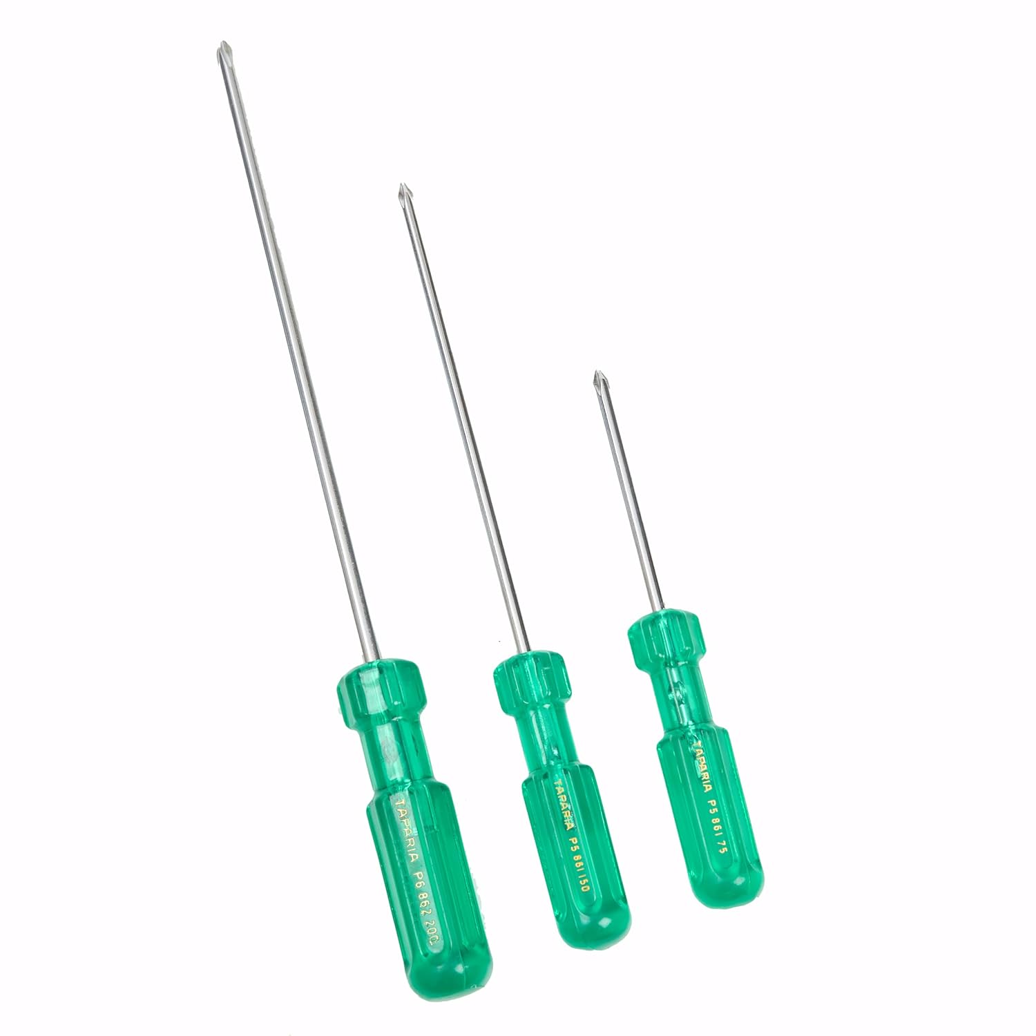 TAPARIA, 3 PC SET, 3 X PHILLIPS SCREWDRIVER, (P5 861 75, P5 861 150, P6 862 200). Used for Industrial application, DIY, Electricals, Professional and Home use.