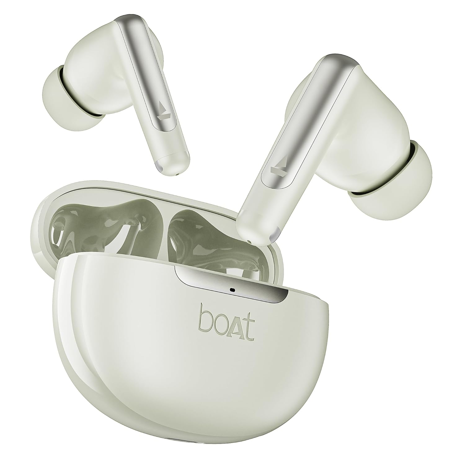 boAt Airdopes 141 Elite ANC (2025), ANC(~35dB), 4Mics ENx Tech, 42 Hrs Battery, Fast Charge, Low Latency, IPX5, Bluetooth Earbuds, TWS Ear Buds Wireless Earphones with mic(White)