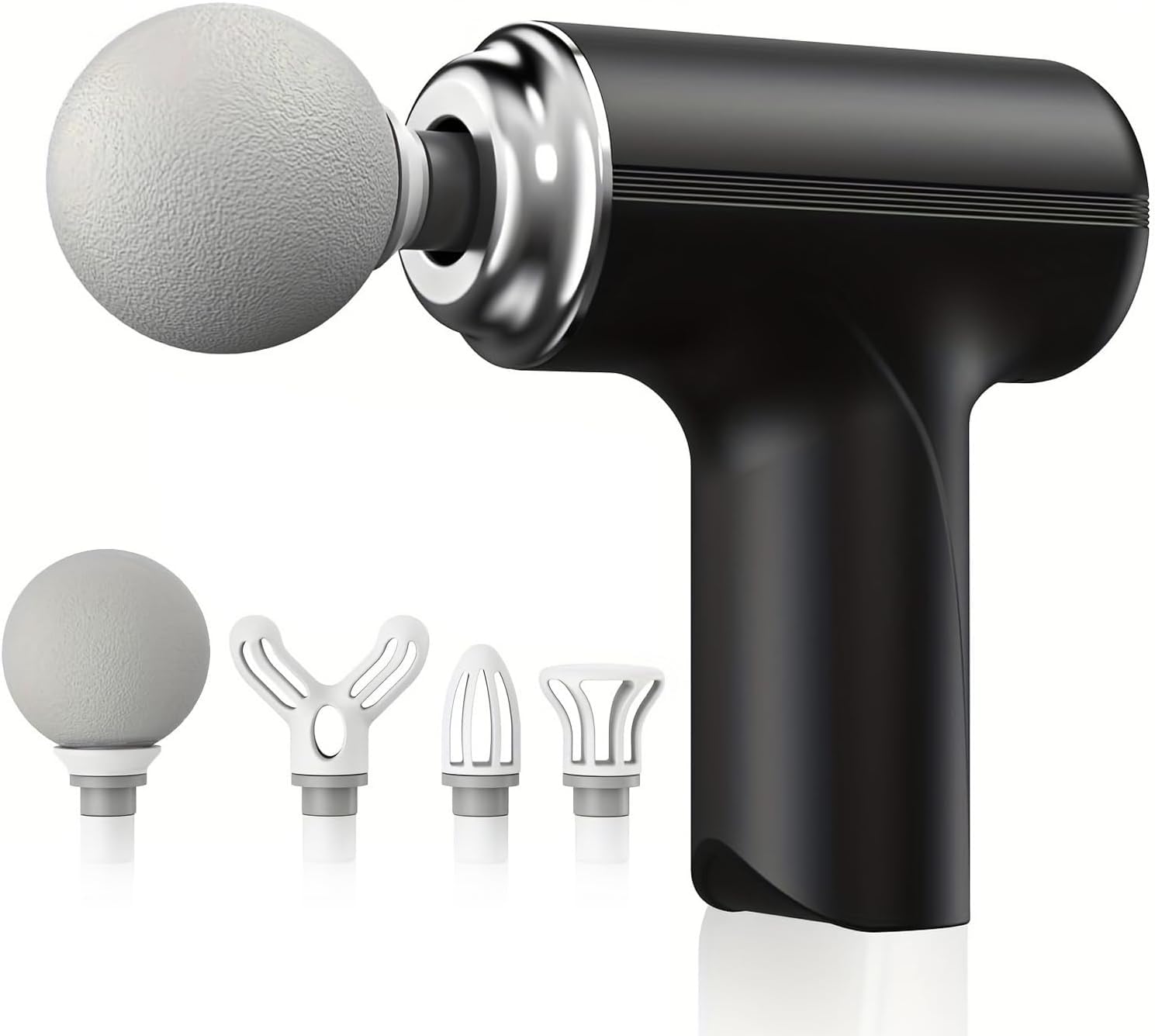 Massage Gun for Deep Tissue, Muscle & Body Pain Relief | Special Body Massager for Pain Relief | Massage Gun for Back Leg & Full Body, Neck, Shoulder, Back, Foot | 4 Specialized Heads For Full Body Pain Relief (ZBlack)