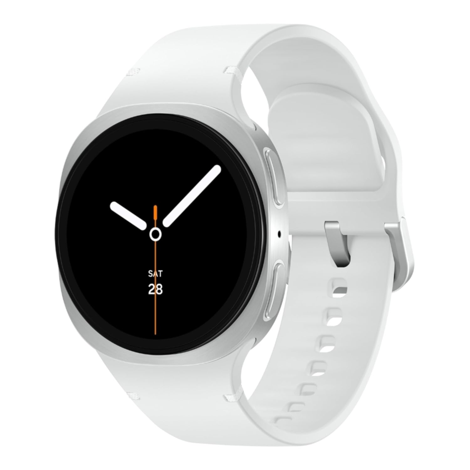 Samsung Galaxy Watch8 (44mm, Bluetooth, Silver) with 3nm Processor | Dual GPS | Sapphire Glass & Armor Aluminum | 5ATM & IP68 | BP, ECG, IHRN & Vascular Load Monitoring | Anti-oxidant Index