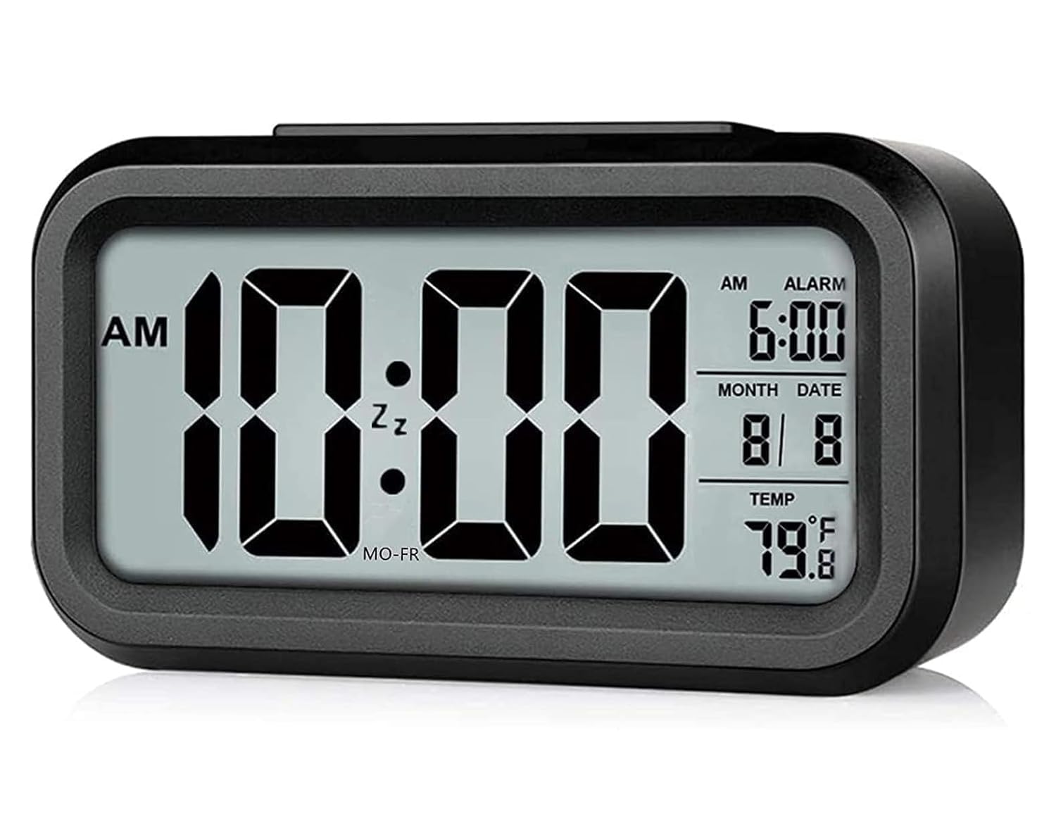 Topski Digital Alarm Clock for Heavy Sleepers, Digital Clock Table Clock for Study Table, Students, Office | Alarm Clock for Bedroom with Loud Sound, Automatic Sensor,Date & Temperature