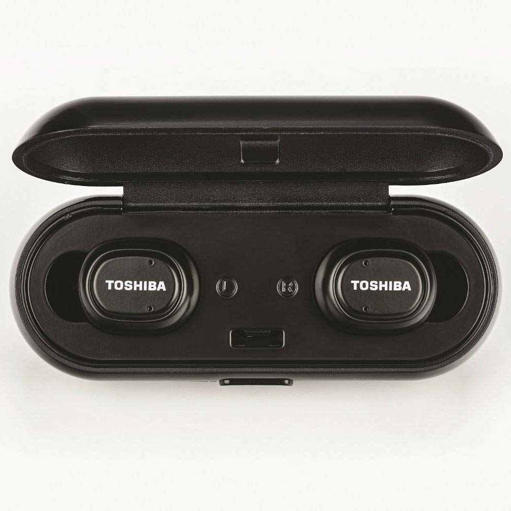 Toshiba RZE-BT800E Truly Wireless Bluetooth in Ear Earbuds with Mic (Black)