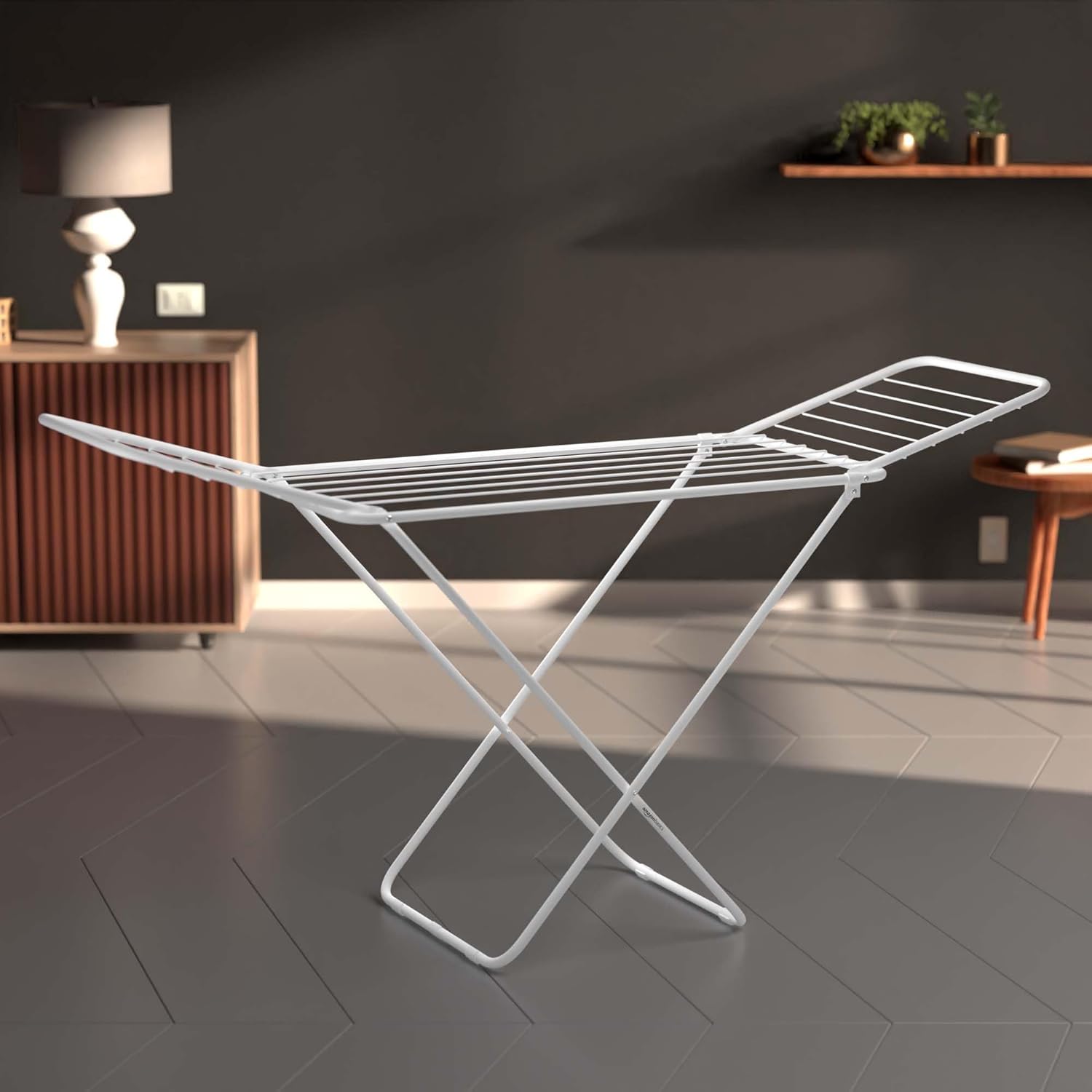 AmazonBasics Premium Cloth Drying Stand - 3 Way Fold...