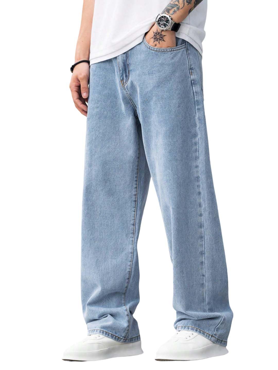 KOTTY Mens Regular Fit|Classic Design with Stylish Look |Day Comfort|Mide Rise Strachable Jeans