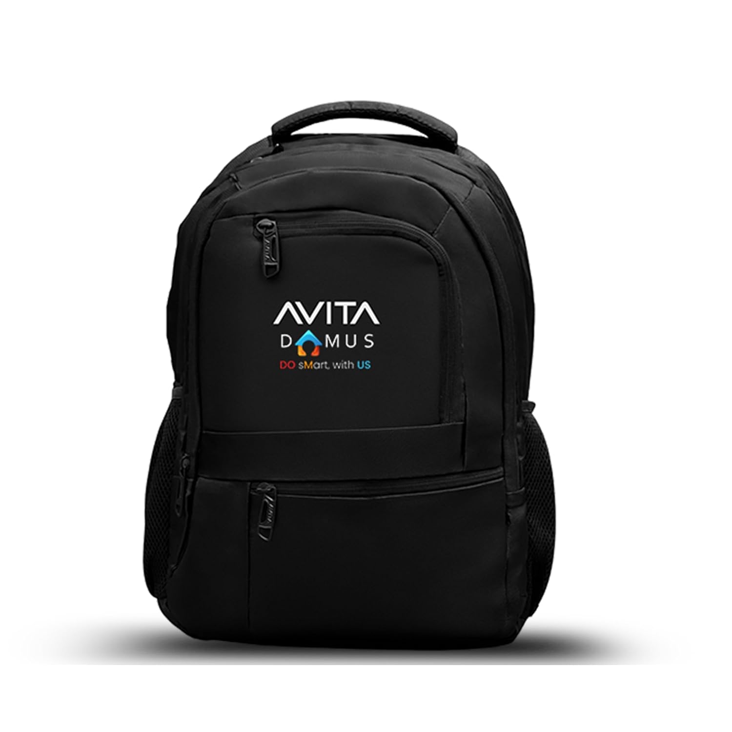 Everyday Compact Laptop Backpack with USB Charging Port | 30L | Water-Resistant Slim Office & College Bag | Fits Upto 46cm Laptop | Lightweight, Polyester – Black