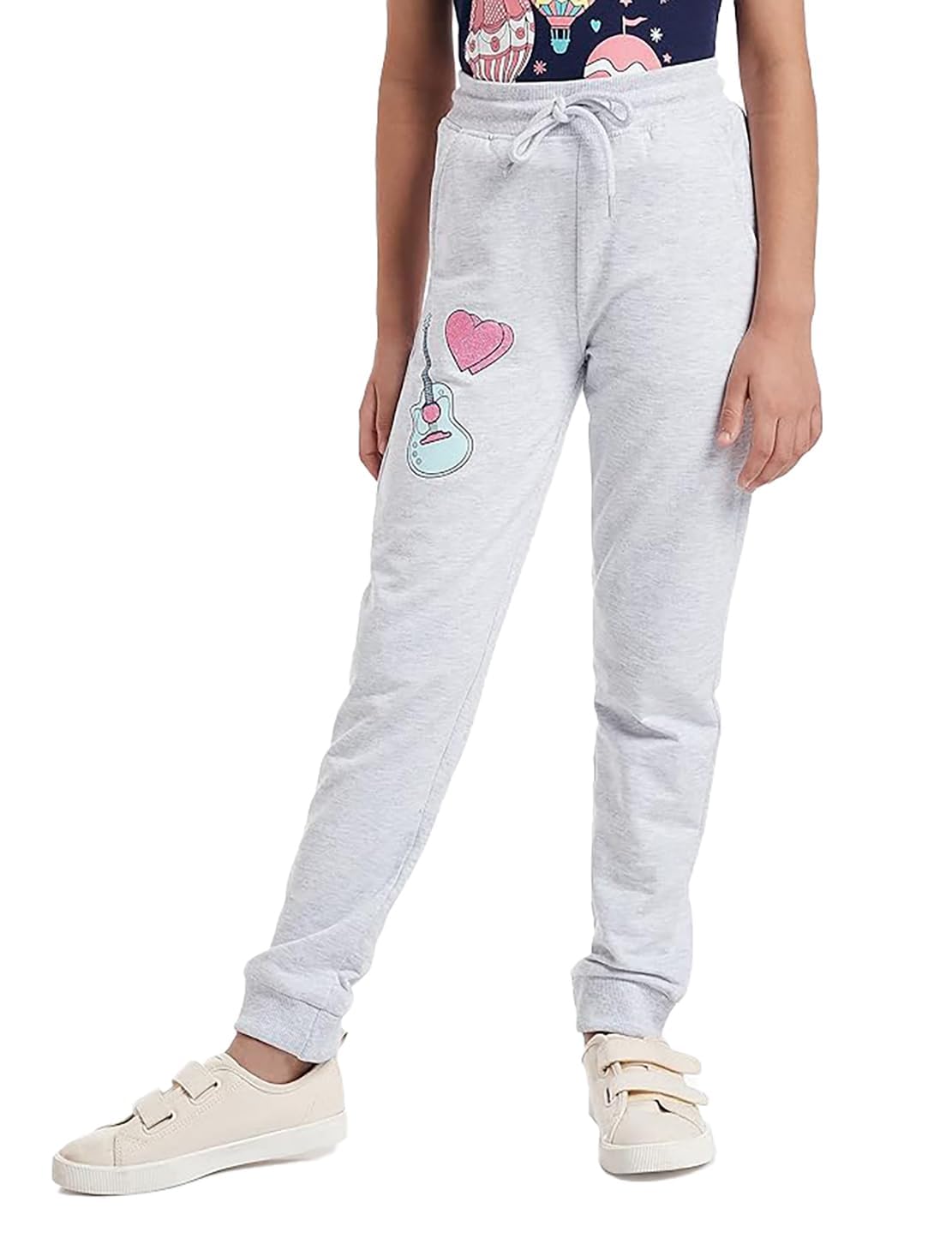 Symbol Regular Girls 100% Cotton Printed Track Pants (Joggers)