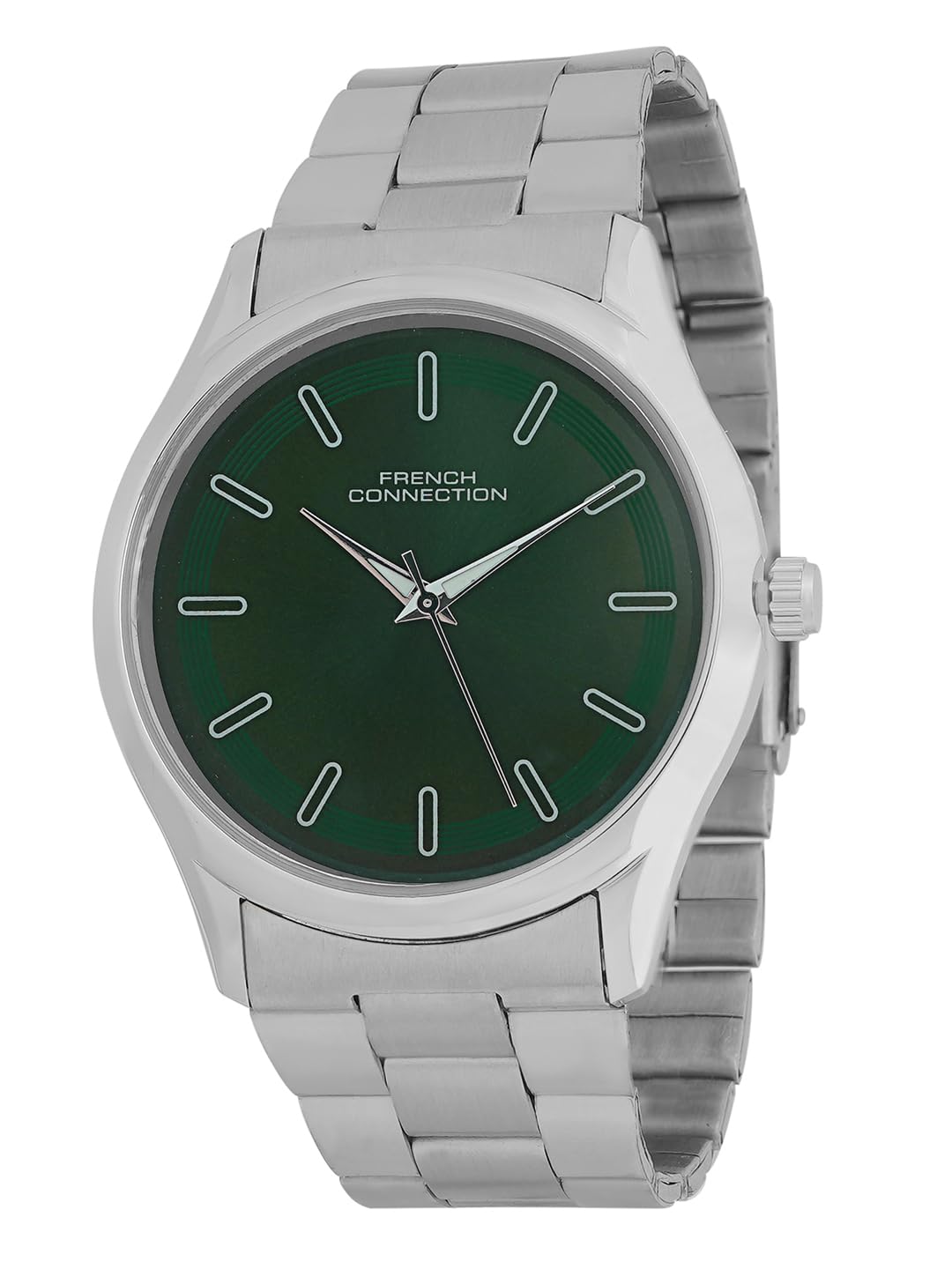 French Connection Axiom Men’s Green Sunray Dial Analog Watch with Round Case – FCN0167NSM
