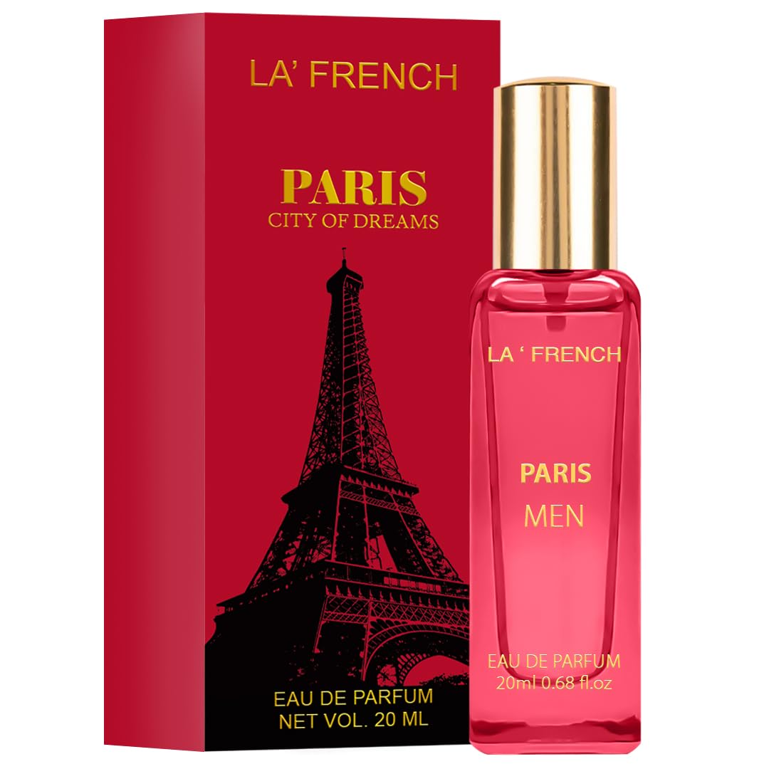 La French Paris Eau de Parfum - 20ml Unisex Perfume for Men and Women Intense Long Lasting Perfume Fresh, Spicy Aqua Notes Premium Fragrance Scent EDP | Best Gift Perfume for Man and Woman