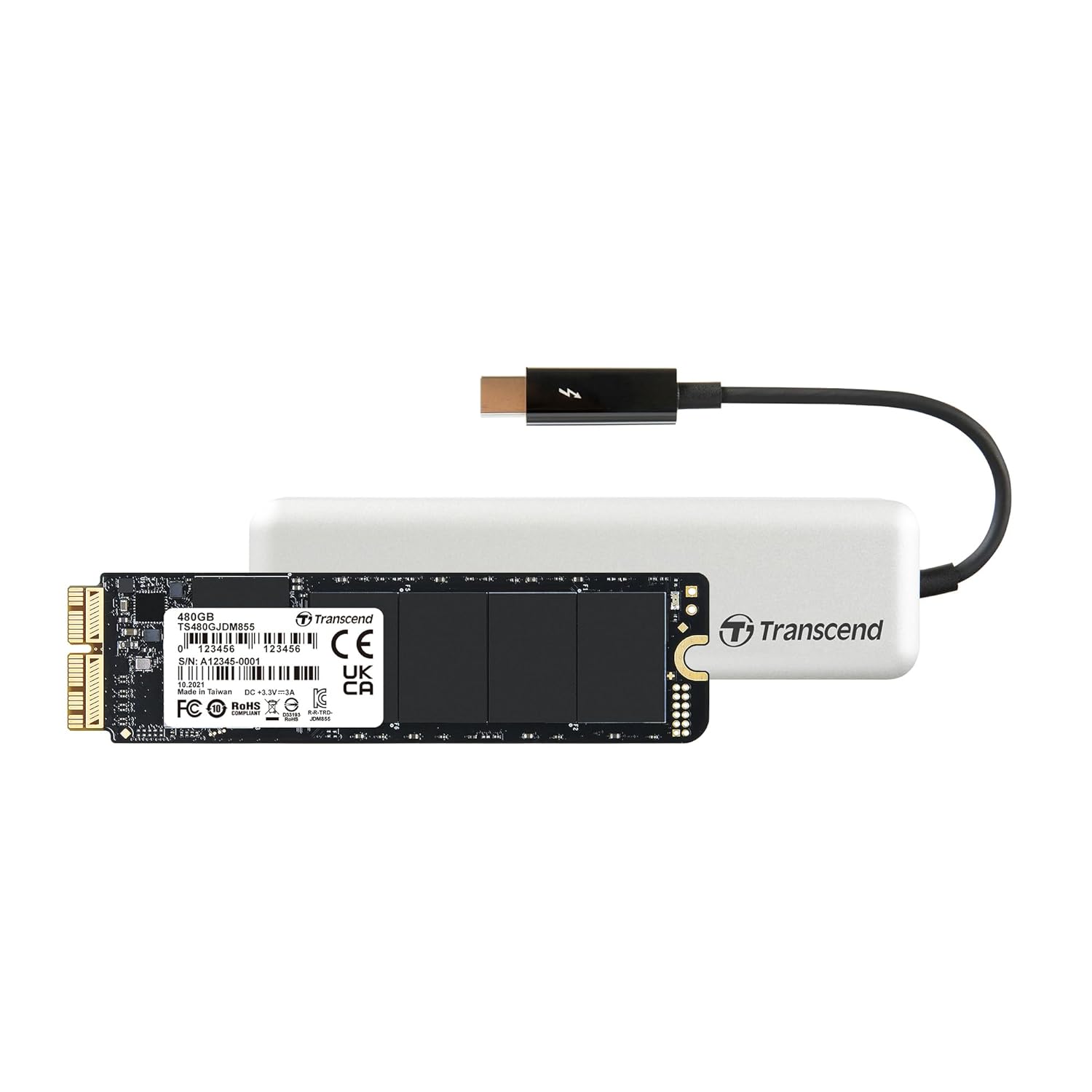 Transcend TS480GJDM855 480GB JetDrive 855 PCIe Gen3 x 4 Solid State Drive