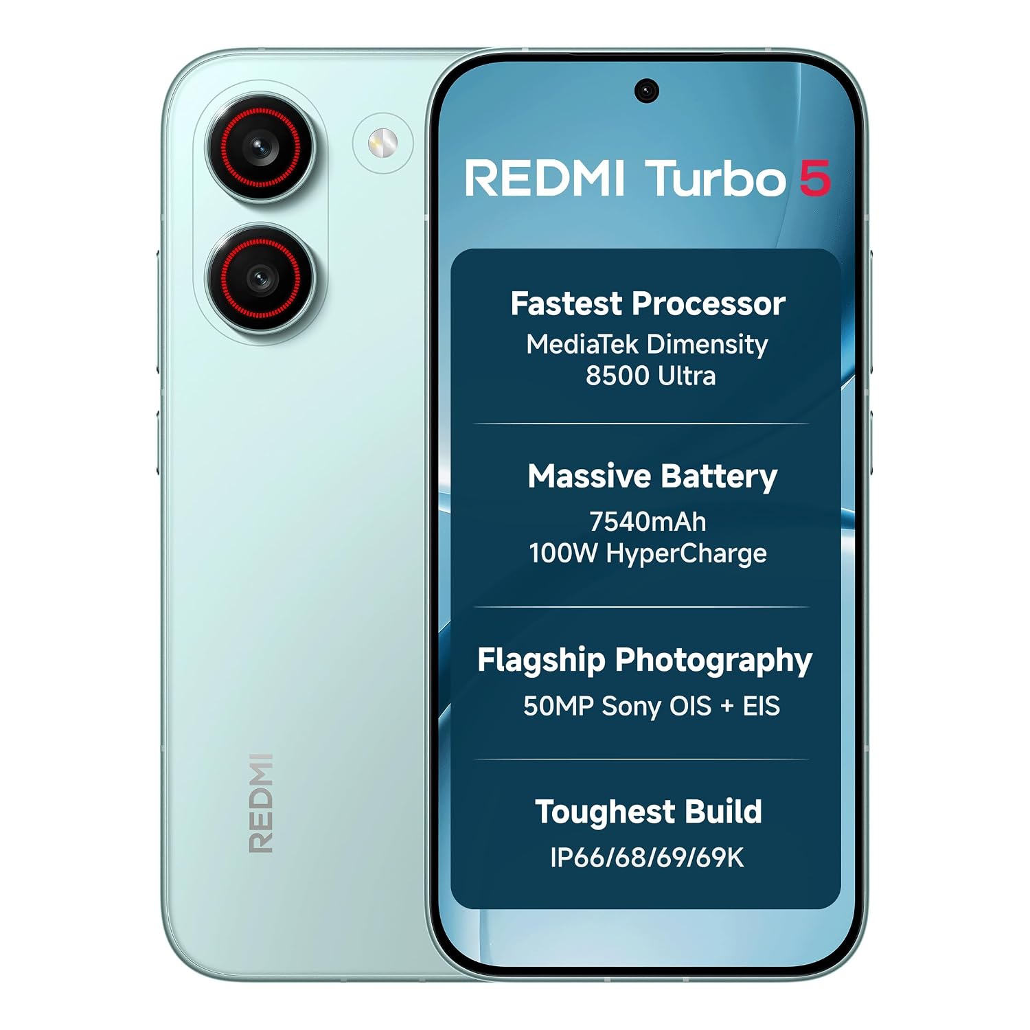 REDMI Turbo 5 (8GB + 256GB) Nitro Blue | Dimensity 8...