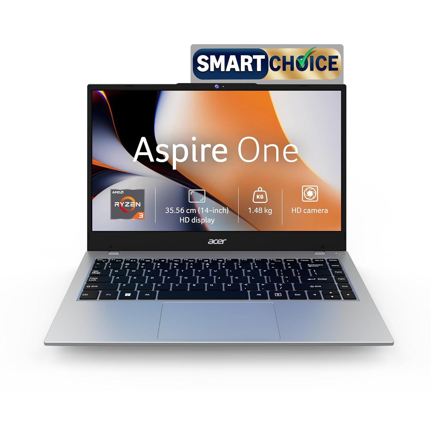 Acer Smartchoice Aspire One, AMD Ryzen 3-7320U, Offi...
