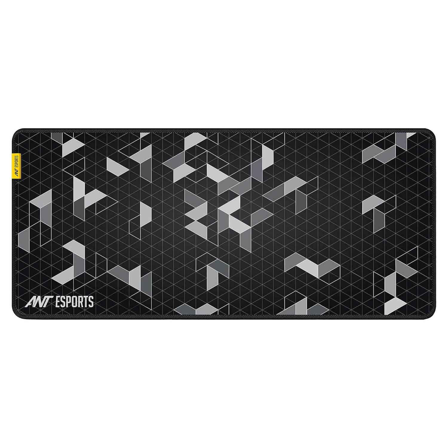 Ant Esports Pyramid Mouse Pad Gaming Mouse Pad Extended Mouse Mat (35.4*15.74*2mm) for Mouse Keyboard with Stitched Edges Waterproof Non-Slip Base Mousepads for Office Home Shop Gaming Extra Large