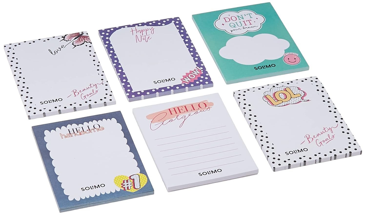 Amazon Brand - Solimo To Do List Notepads, 4 x 5.25 Tear Off Block Planner for Office, Home, Work Stationery Supplies, Set of 6, 50 Pages