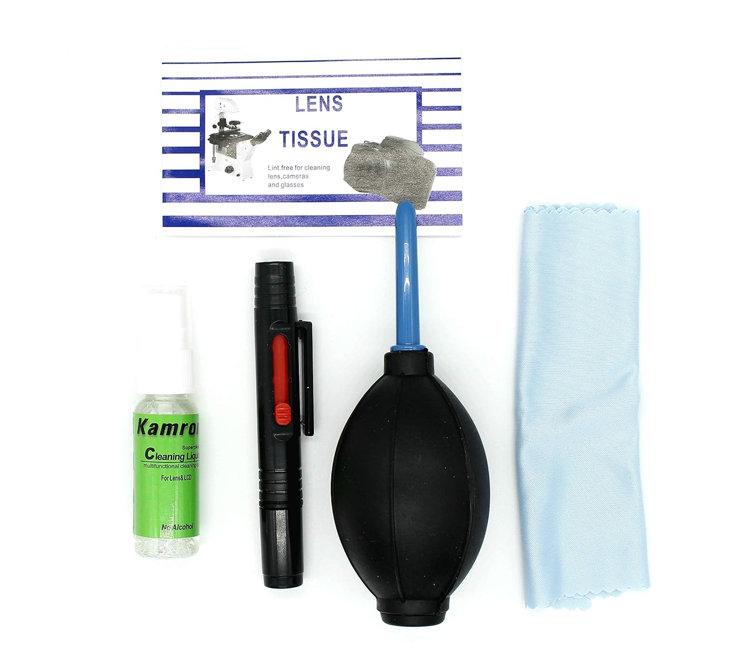 Kamron 5 in 1 Cleaning Kit for Cameras, DSLR's, Mobile's, Lenses, Binoculars, LCD, Laptops