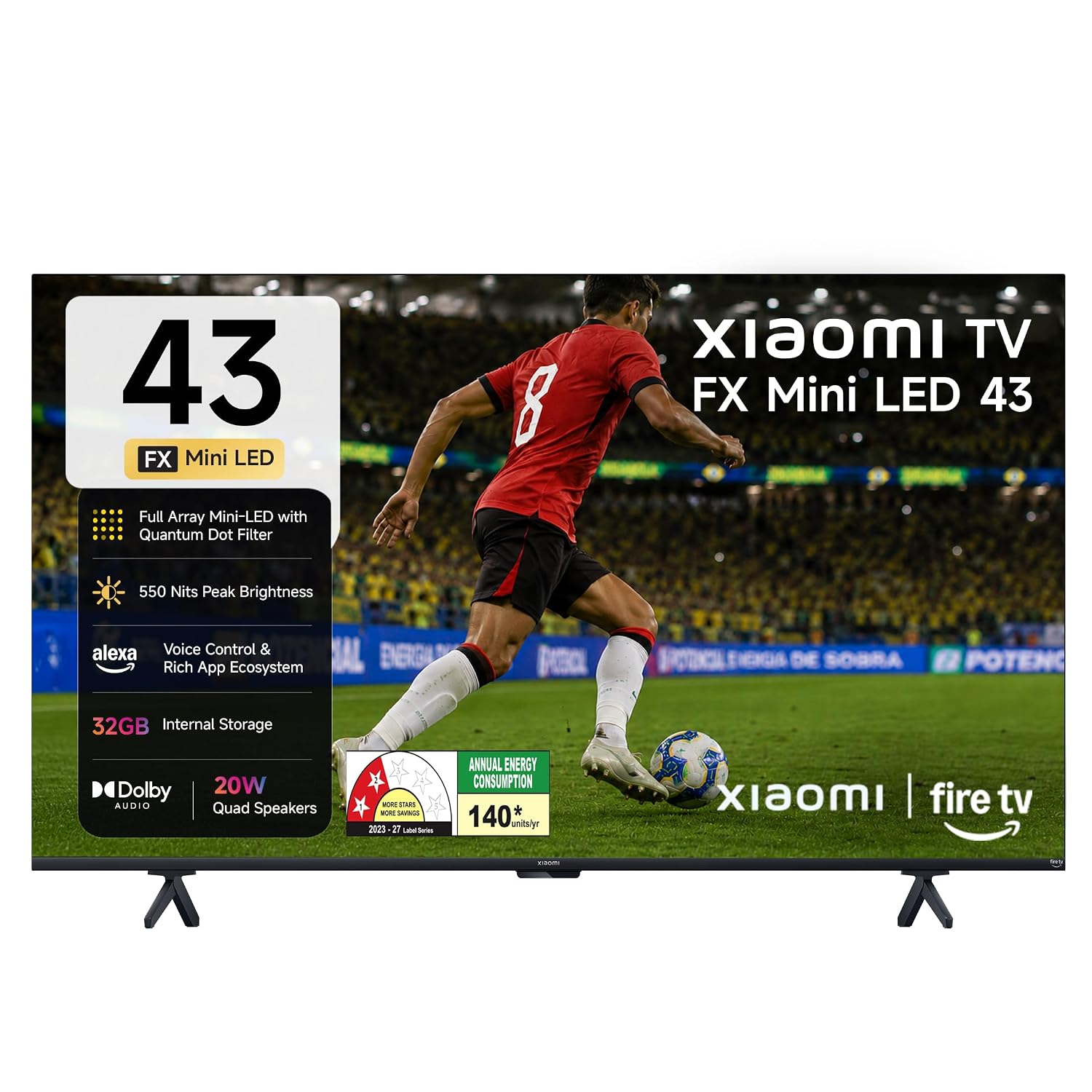 [Use Card] Xiaomi 108 cm (43 inches) Smart TV MiniLED QLED Fire TV L43MC-FSMIN