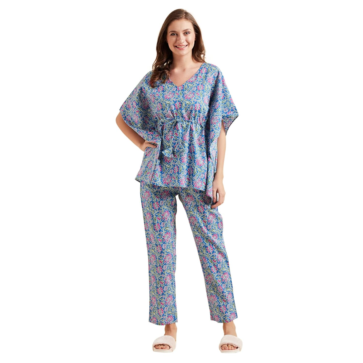 Sweet Dreams Women's Cotton Animal Print Pajama Set Pack of 1