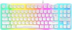 Ant Esports MK700 V2 TKL Wired Gaming Keyboard -White Wired USB Standard Gaming Keyboard Compatible with Laptop, Desktop (White)