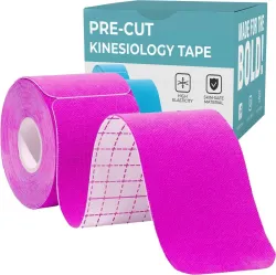 BOLDFIT kinesiology tape injury tape kinesiology sports tape k tape muscle tape Kinesio Kinesiology Tape (Pink)