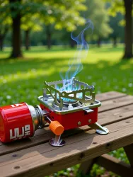 BSRENTERPRISEZ Gas Stove Mini Portable Square-Shaped Gas Butane Burner Camping S... more