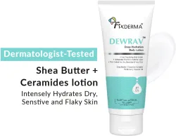 Fixderma Dewrav Deep Hydrating Body Lotion With Ceramide & Shea Butter For Women & Men (200 ml)