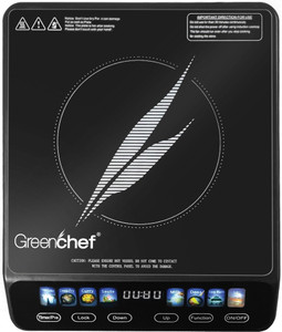 Greenchef 2000 W Induction Cooktop Touch Panel (Black, Galaxy - Child lock, 8 Pre set Modes, Digital Timer, LED Display)