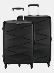 Kamiliant by American Tourister Hard Body Set of 2 Luggage 4 Wheels - KAM TRIPRISM SP 2PC(68+79) BLK - Black