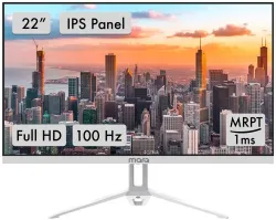 MarQ by Flipkart 54.5 cm (22 inch) Full HD IPS Panel Inbuilt Speakers Monitor (22FHDMEQNNXO) (Adaptive Sync, Response Time: 1 ms, 100 Hz Refresh Rate)