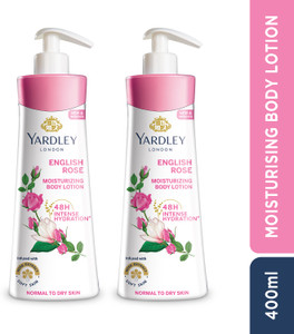 Yardley London by Wipro English Rose Moisturizing Hand & Body Lotion With Rose & Geranium Oil -