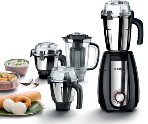 BOSCH TrueMixx Pro 1000 W Mixer Grinder (MGM8842MIN | 4 Jars | Black, Steel)