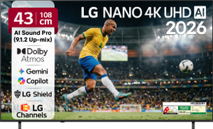 LG 43" 4K AI WebOS TV for ₹26,181