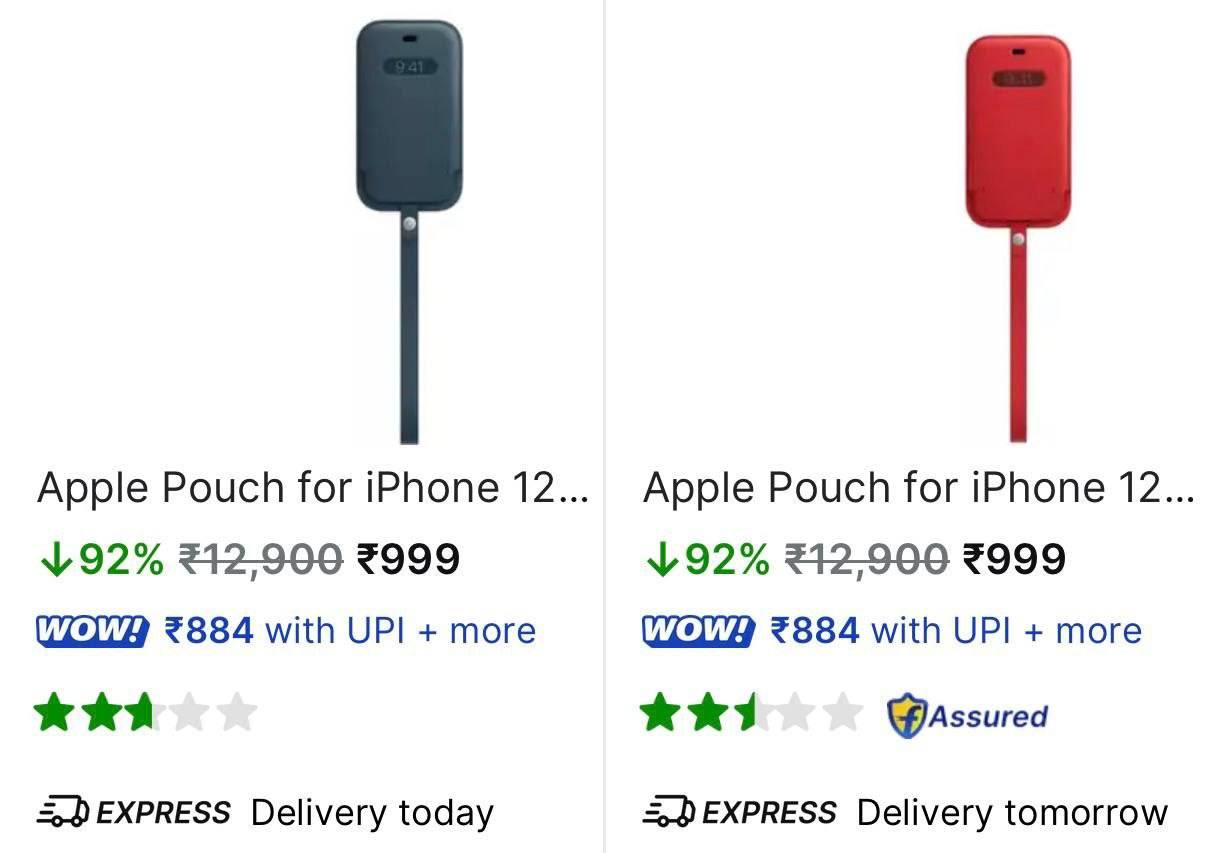 Apple Mobile Pouches upto 92% off starting from ₹999