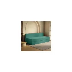 SleepyHug FoldPRO Sofa-Cum-Bed | 3-in-1 Convertible Sofa, Lounger & Bed | TouchSense Technology | HR Foam | Lightweight | 3-Seater | Double Bed | Without Pillow | Teal, 1-Year Warranty
