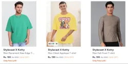 Stylecast X Kotty Men's Tshirt Starting @ ₹199