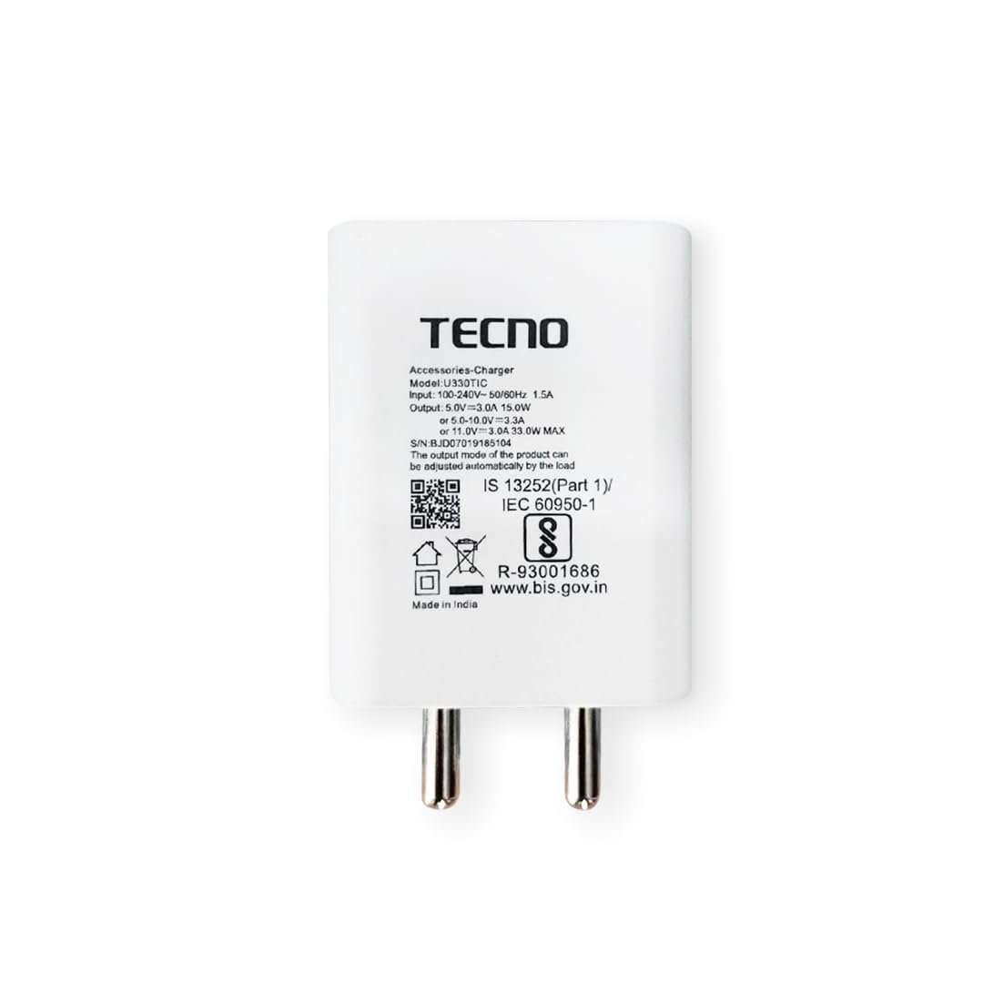 Tecno | USB-C | 33W Power Adapter